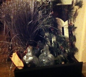 Old Bottles and Greenery